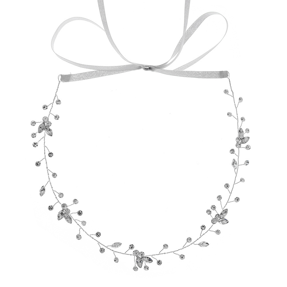New Korean-style handcrafted bridal headwear, popular banquet dress accessories, fresh and simple hair accessories, crystal hair bands Item Picture