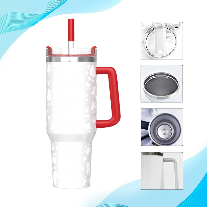 Color-changing Treasure UV Color-changing 40oz Giant Ice Cup, 304 stainless steel outdoor car insulated cup Specification drawing
