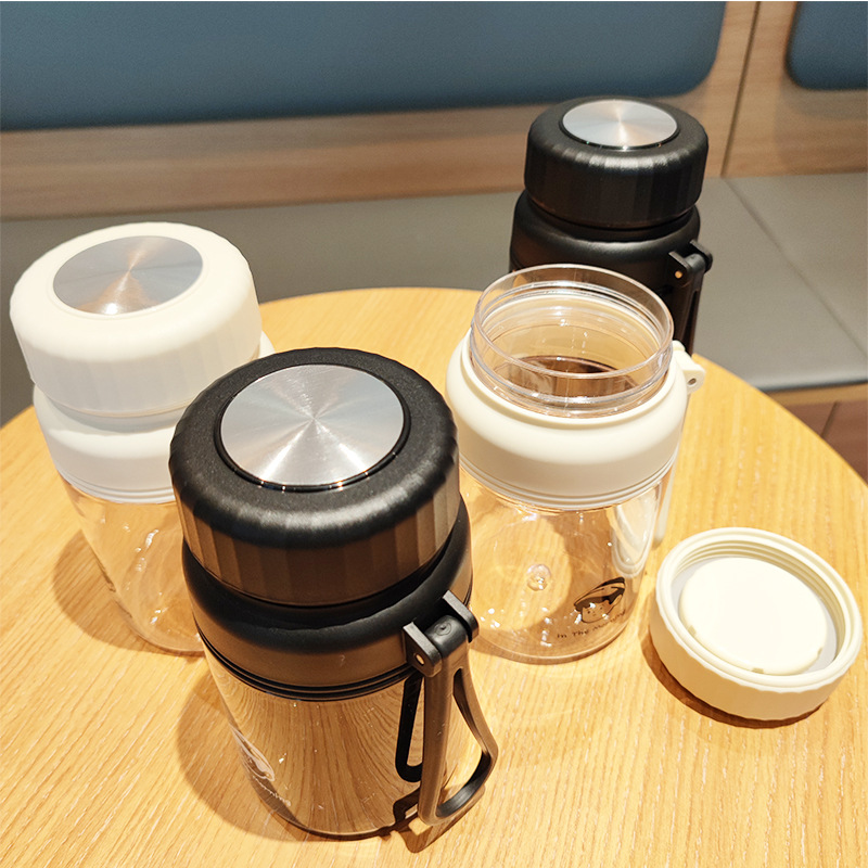 A new, simple, niche, and cute Korean-style portable large-capacity plastic cup with a high level of appearance, which is a hit on the Internet in 2025 Specification drawing