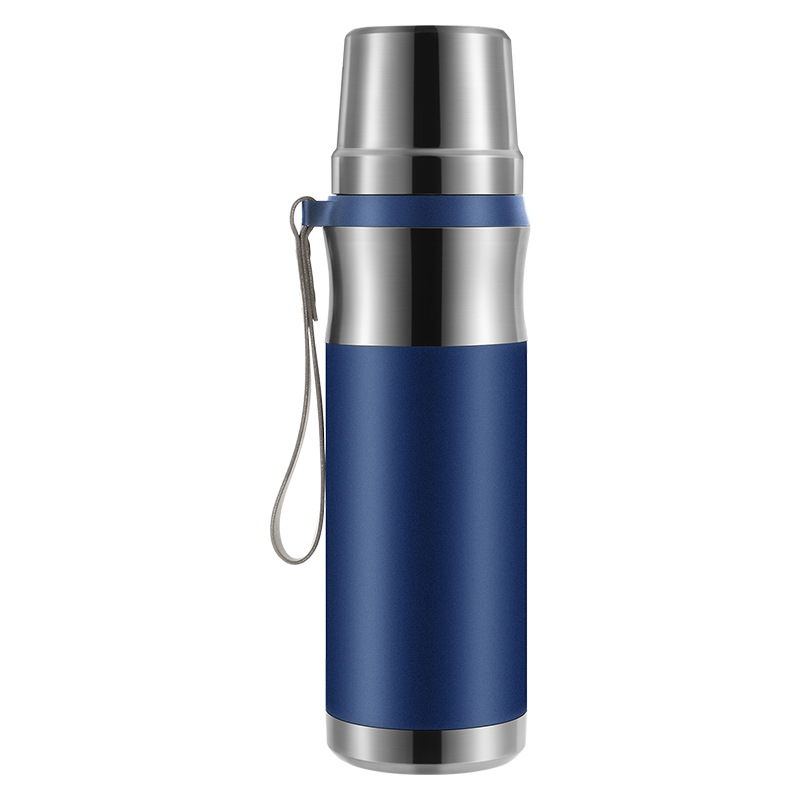 Jiakang 316 food-grade stainless steel insulated cup, tea-water separation office water bottle, all-steel press-type tea strainer, large capacity Item Picture