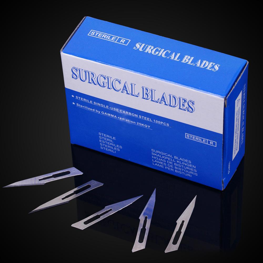 Disposable surgical carbon steel blade English carbon steel double eyelid engraving blade is not for use in domestic hospitals Application Scenario