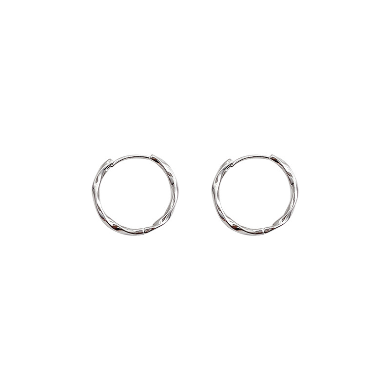 Cold style, high-end, twisted plain ear loops, women's fashion, versatile and elegant, irregular ear loops, simple earrings wholesale Item Picture