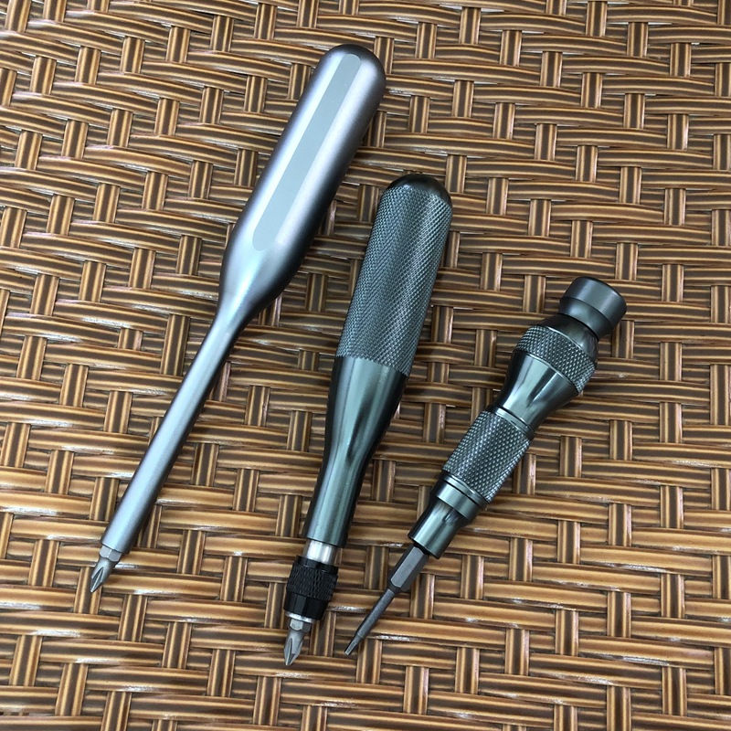 6.35mm aluminum alloy manual screwdriver handle magnetic bearing self-locking, suitable for 1/4-inch screwdriver hexagonal bits details Picture