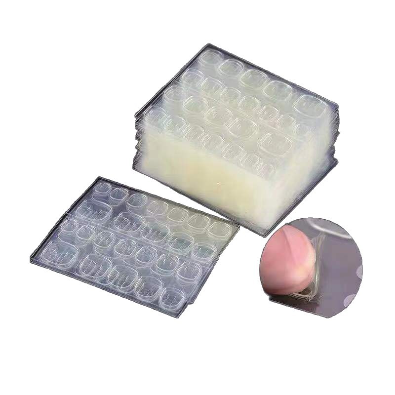 Special super sticky jelly nail stickers, transparent double-sided stickers, fake nail stickers, detachable waterproof wearable nail film Item Picture