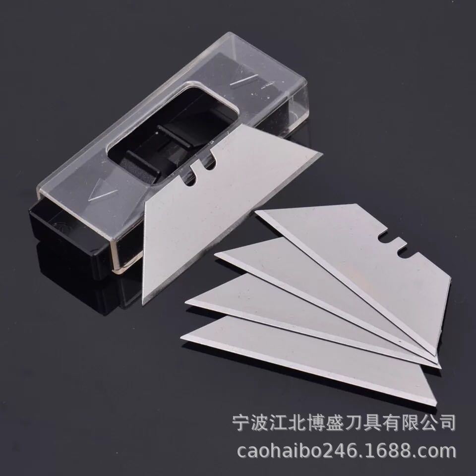 Factory batch: 0.6mm 10 pieces per box, trapezoidal blades, folding blades in various styles, sharp and practical Specification drawing