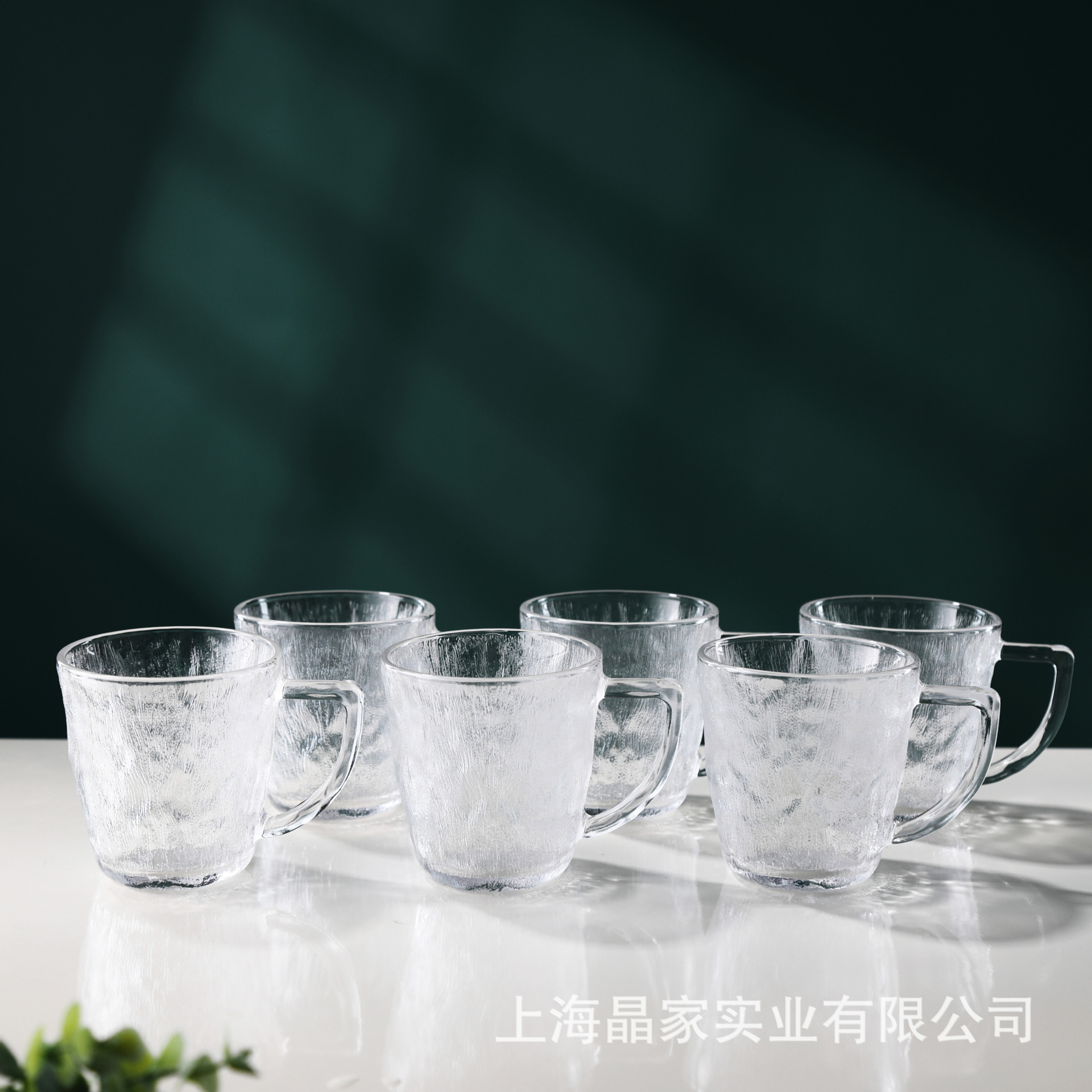 【 Factory Direct Sales 】 Glacier patterned glass cups with handles, cold drink cups, juice beverage cups, household tea brewing and drinking cups Application Scenario