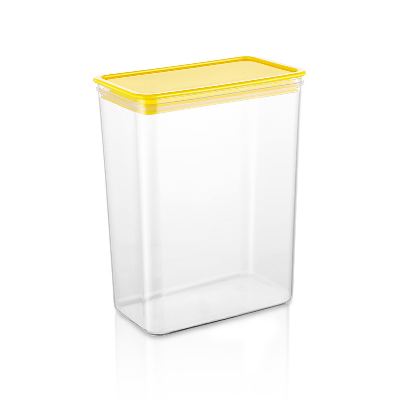 Plastic square sealed cans, fruit powder boxes, special supplies for milk tea shops, storage cans, milk tea powder boxes, coffee storage, commercial use Item Picture