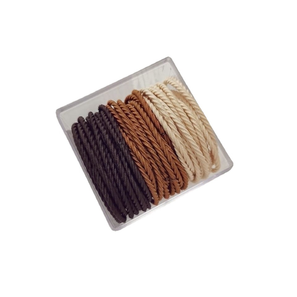 The 2021 new high-elasticity rubber band women's hair tie headband is durable and won't damage hair. It features a simple hair band Item Picture