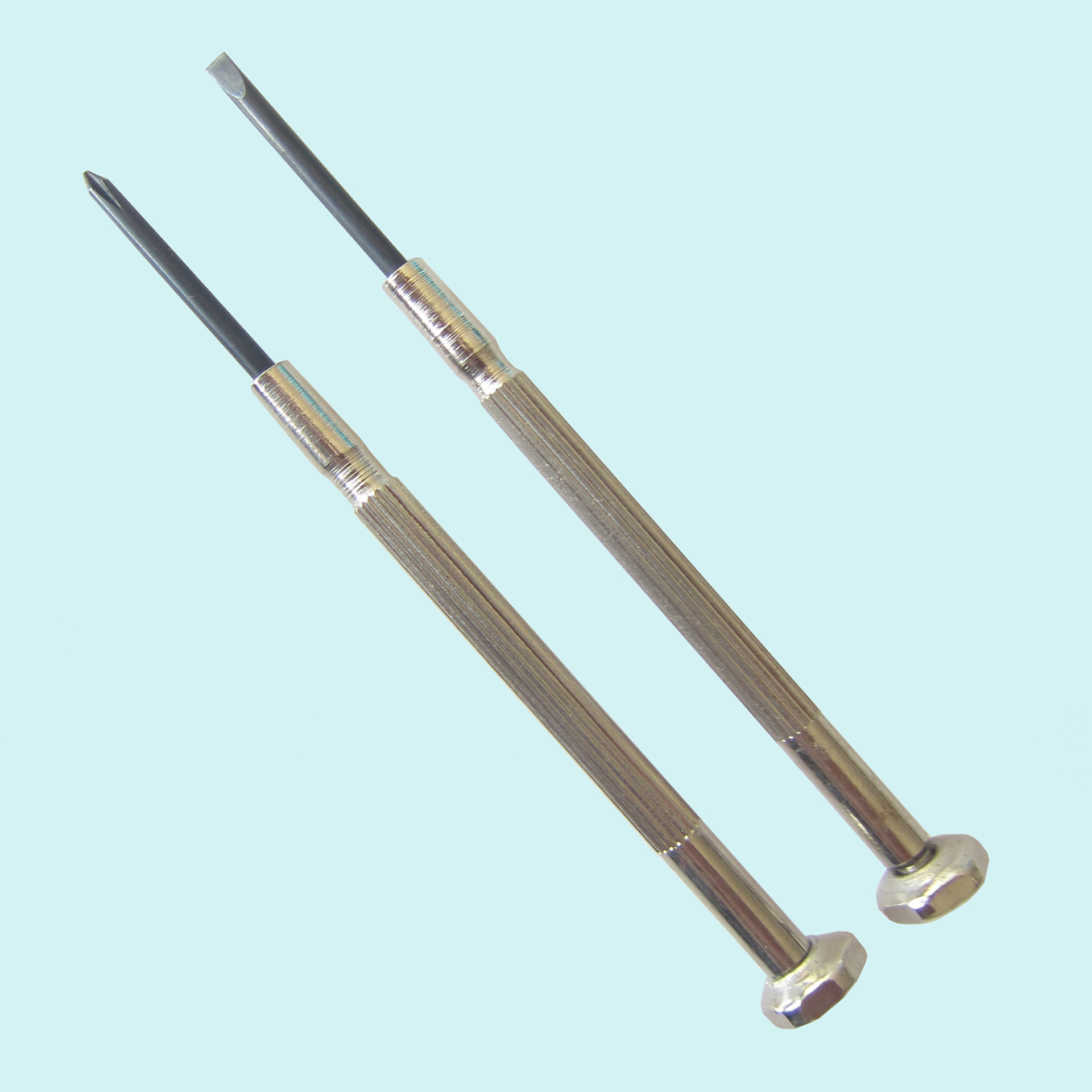 Iron handle cross watch repair small screw screwdriver, one-line mini telecommunication screwdriver 1.8mm full figure