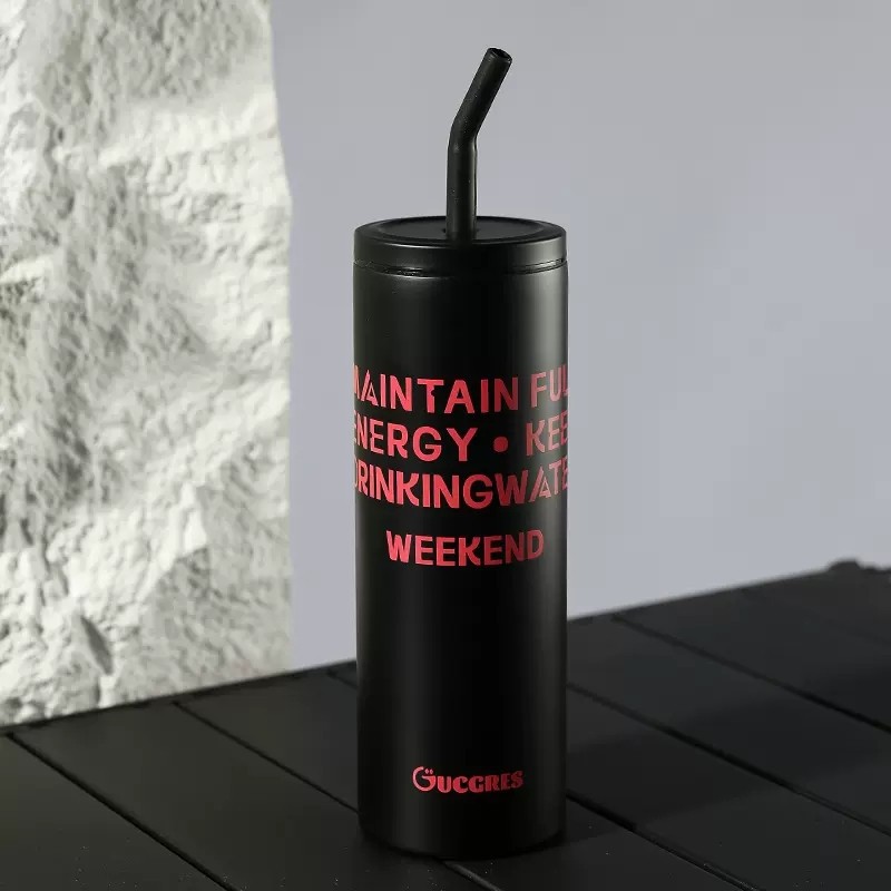 Cross-border customized sweet and cool stainless steel straw cup, portable straight insulated cup, high appearance level, large capacity water cup, outdoor cup Application Scenario