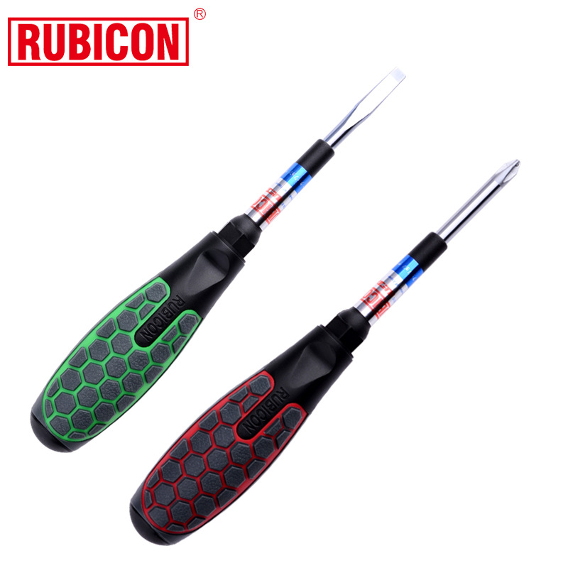Robin Hood hardened screwdriver, anti-slip handle screwdriver, insulating set, Cross flat-head hardened screwdriver, Screwdriver 62 Item Picture