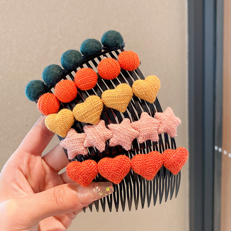 Children's hair accessories, bangs, broken hair styling tools, combing hair clips, hairpins, bangs, broken hair combs, girls' hair clips, headwear for girls Specification drawing