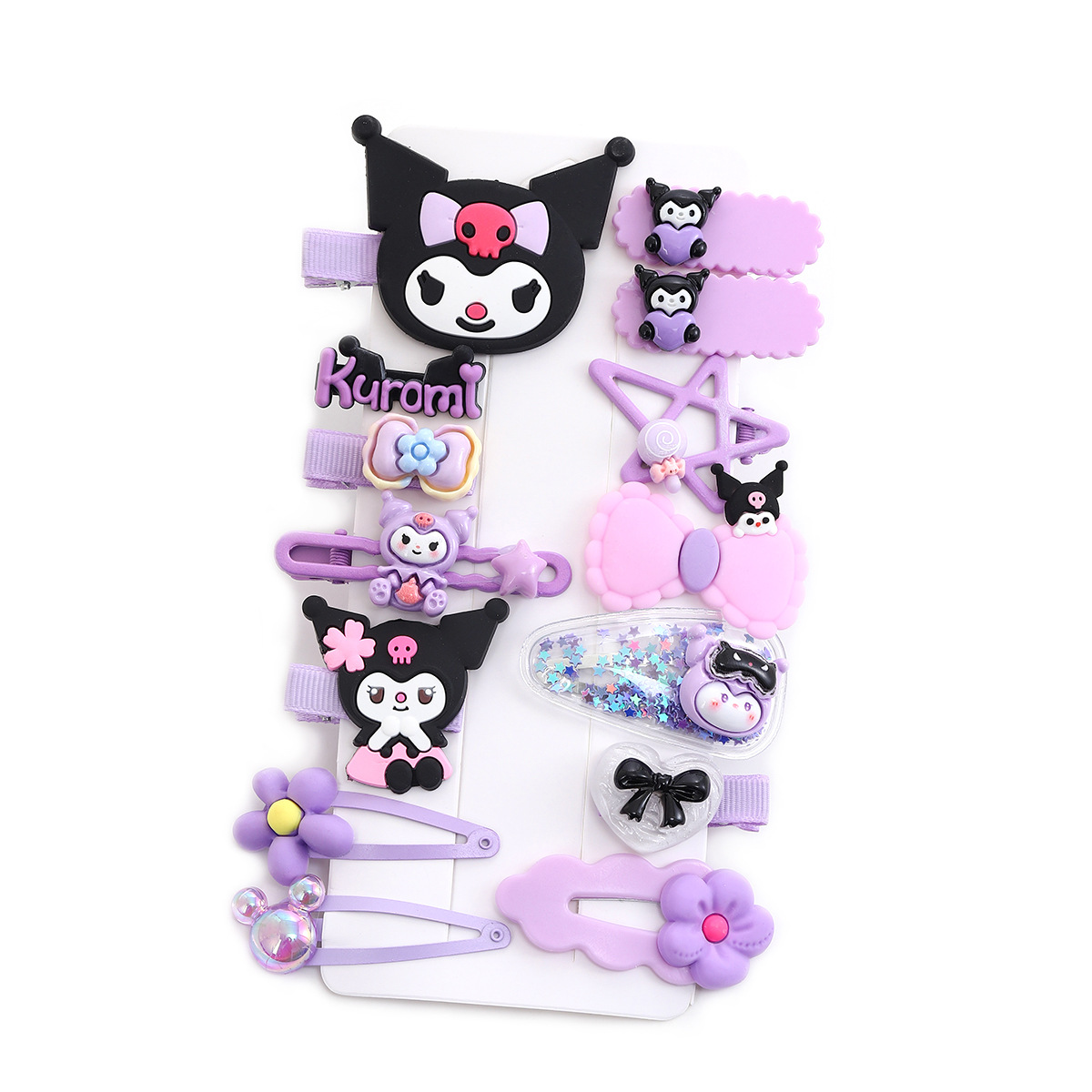 Cartoon cat children's hair clips, new Kitty hair clips, kindergarten hair accessories, girls' princess clips, broken hair kt side clips Item Picture