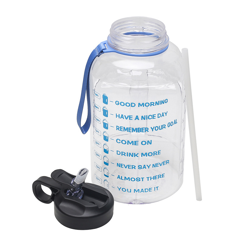 Amazon's new half-gallon 2.2L fitness water bottle, plastic large water bucket and space cup are in stock and available for one-piece shipping Item Picture