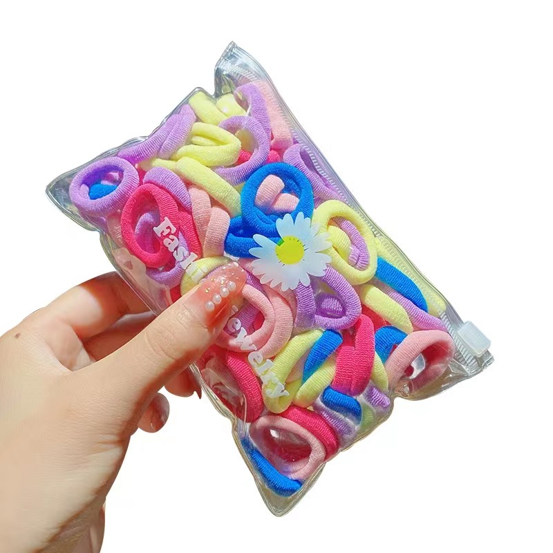 Small towel ring, children's hair ring, baby hair tie without damaging hair, high elasticity elastic thumb ring, hair tie, hair accessory Item Picture