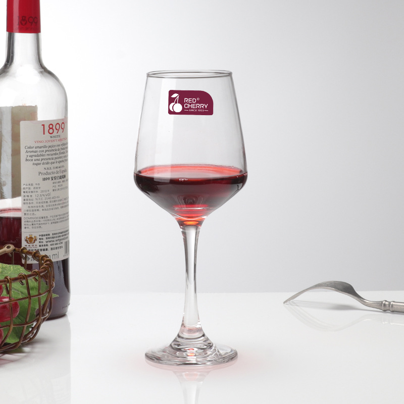 Wholesale glass wine glass sets, one-piece molding, direct supply from the manufacturer, light luxury style tall glass, crystal glass and wine glass Specification drawing