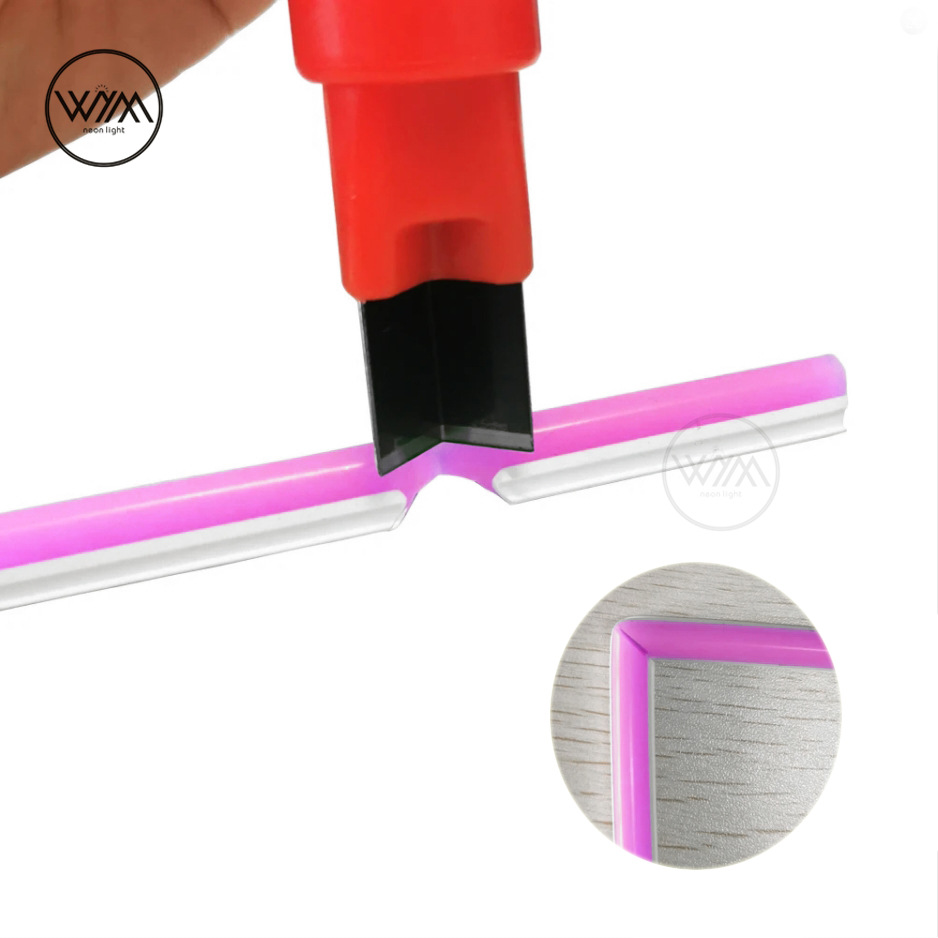 Neon light cutting knives, special right-angle knives, rounded corner knives, silicone rubber strip cutting knives, cross-border exclusive supply Specification drawing