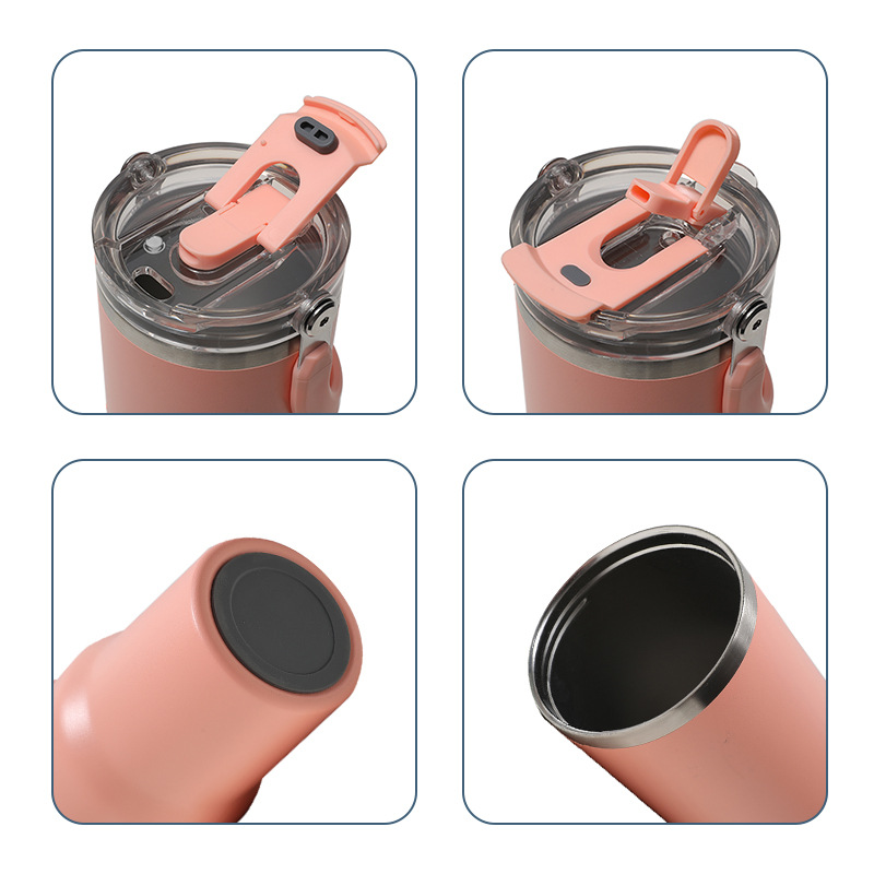 New portable curved hand-held stainless steel water cup for cross-border use, 40oz ice cup, outdoor double-drinking insulated cup Application Scenario