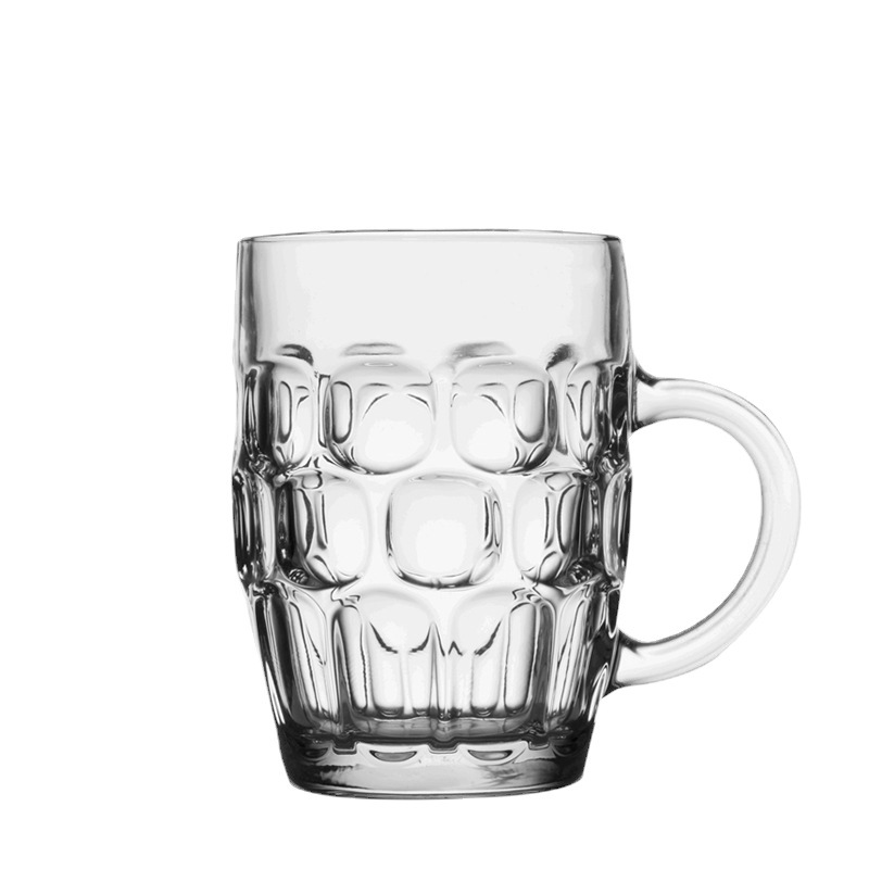 Wholesale of green apple creative pineapple handle cups, beer mugs, juice cups, milk tea cups, water cups and glass cups with logo printing Item Picture