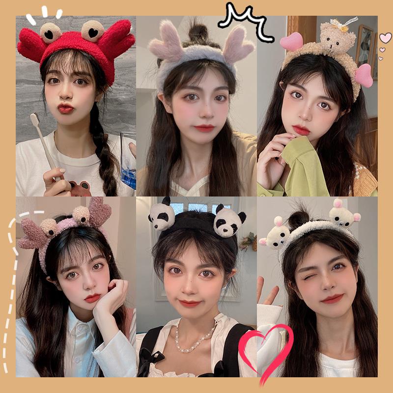 Summer cute hair band for washing face, popular 2021 new style hair band, washbasin headband, hair tie, hair clip, women's headwear Specification drawing