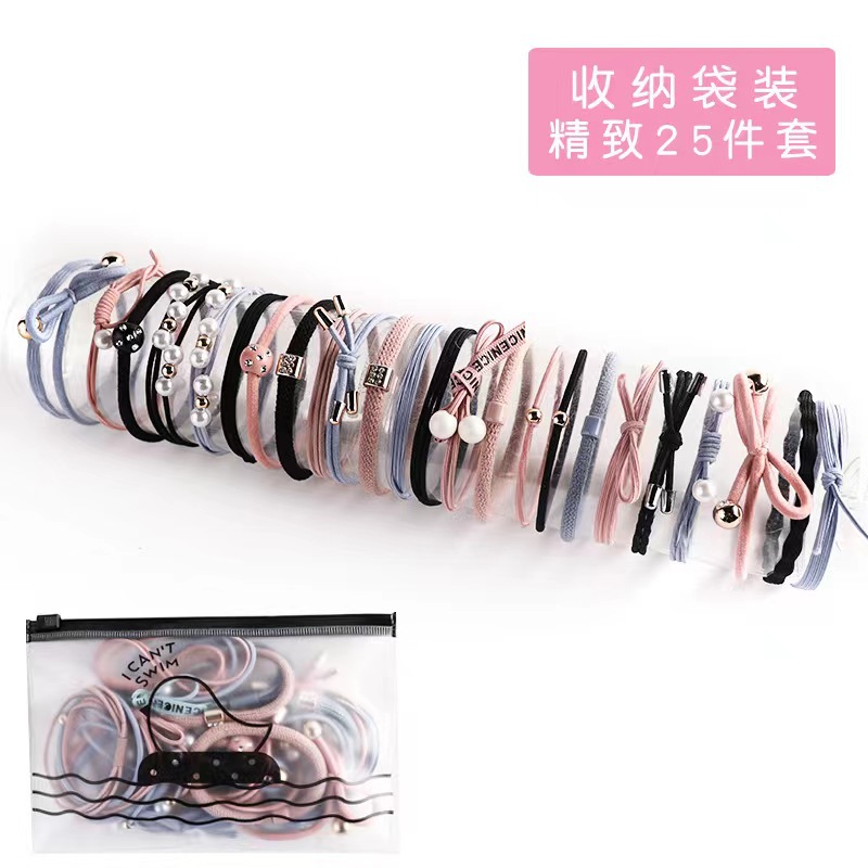 Korean style hair tie forest-themed adult hair band, high-elasticity rubber band hair tie, simple and cute headwear for girls full figure