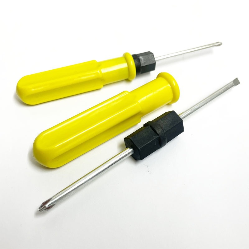 Double-headed, cross-head, flat-head dual-purpose screwdriver, 3-inch, 4-inch, 5-inch screwdriver, household, outdoor furniture, tent tools, screwdriver full figure