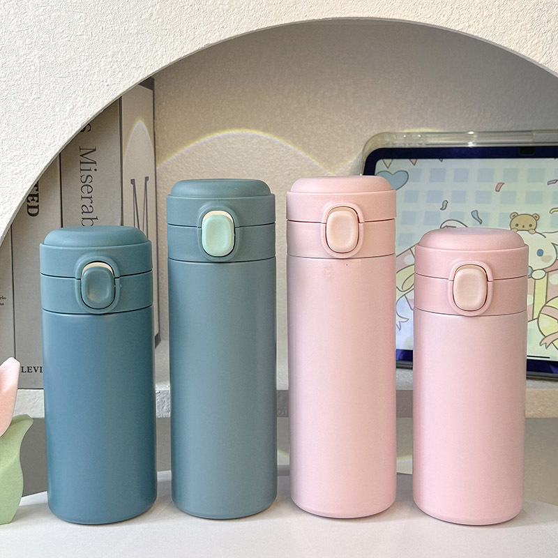 High-appearance-level insulated cup, a new 2024 portable drinking cup with a bouncy lid for girls and students going to school details Picture