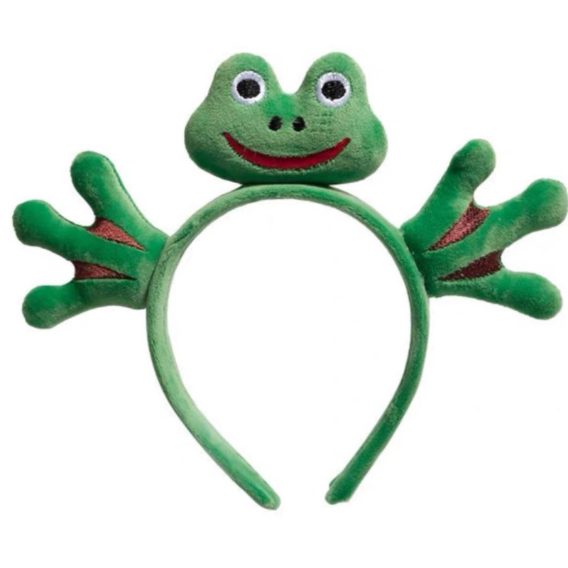 Cartoon frog headband, cute children's hair accessory, women's 2023 Internet celebrity new headband, outdoor face-washing and hair-pressing headband Item Picture