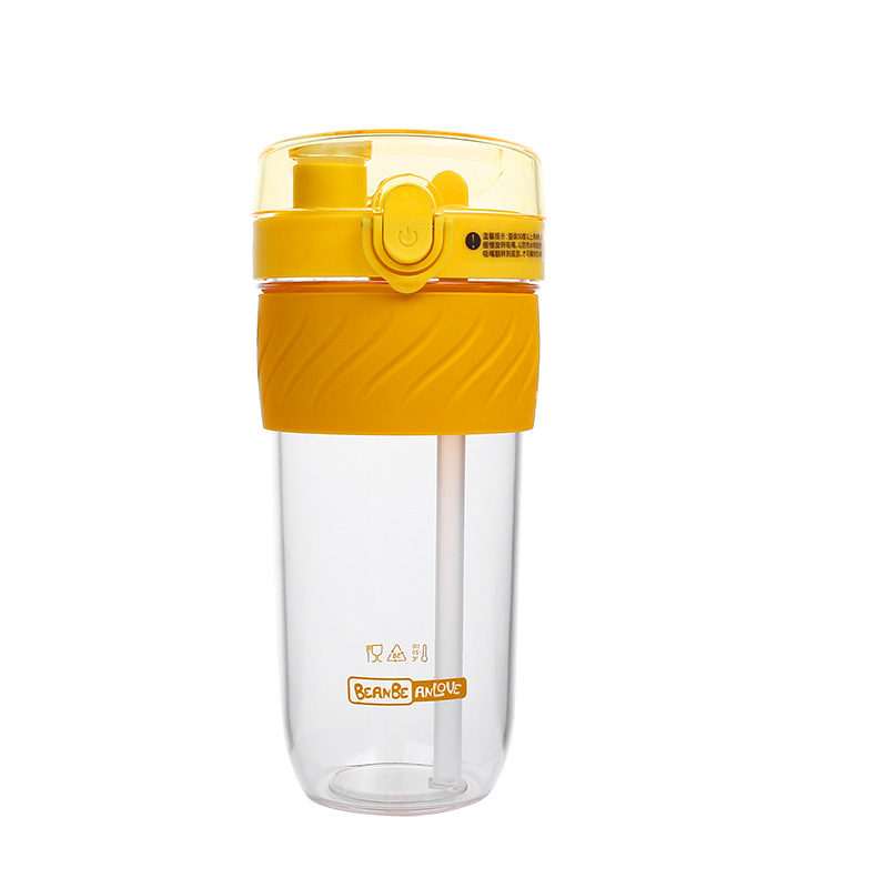 Wholesale of carefully selected Korean-style fashionable student couple coffee cups, summer creative candy-colored double-drinking cups and plastic water cups Item Picture