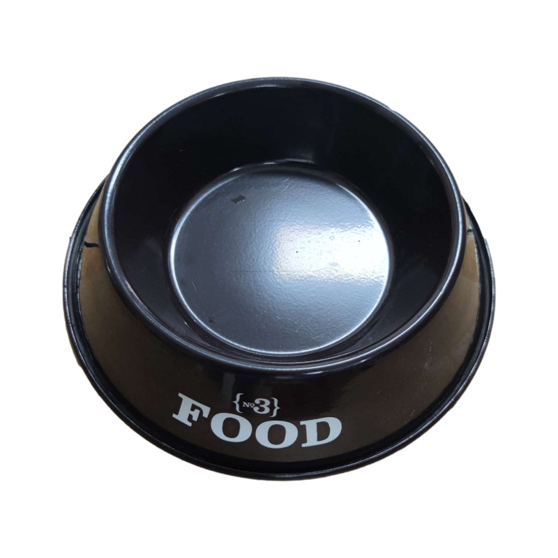 Customized enamel pet bowls, anti-tipping Teddy golden retriever stainless steel dog basins, dog bowls of various sizes, enamel porcelain pet bowls details Picture