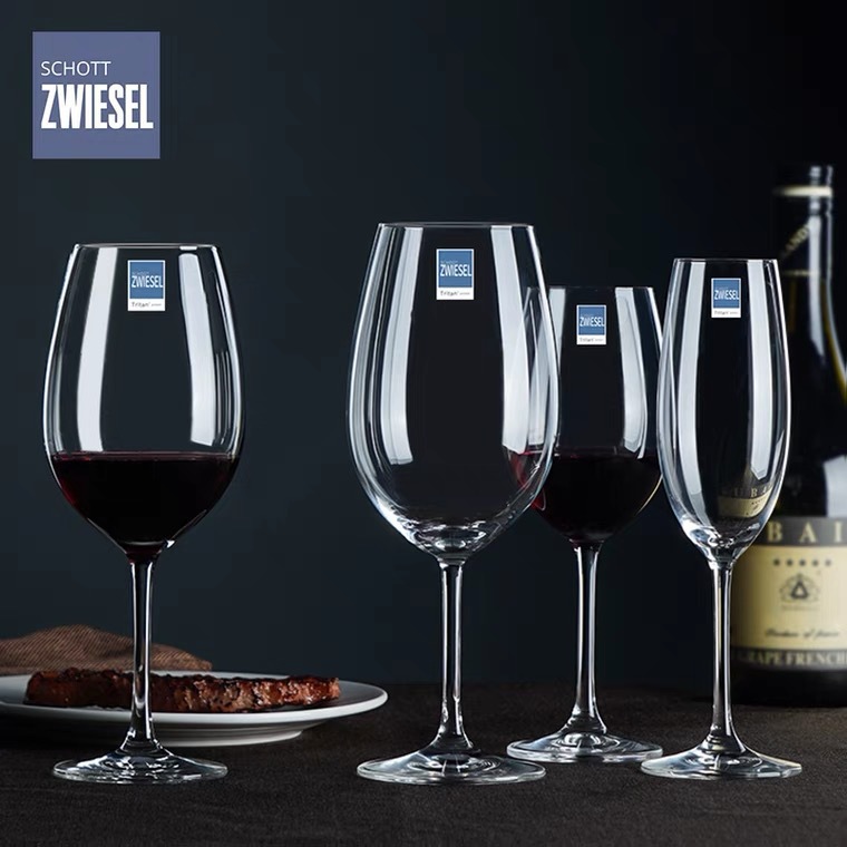 German SCHOTT imported crystal glass, Schott red wine glass, restaurant household highball glass, wine glass, champagne glass full figure