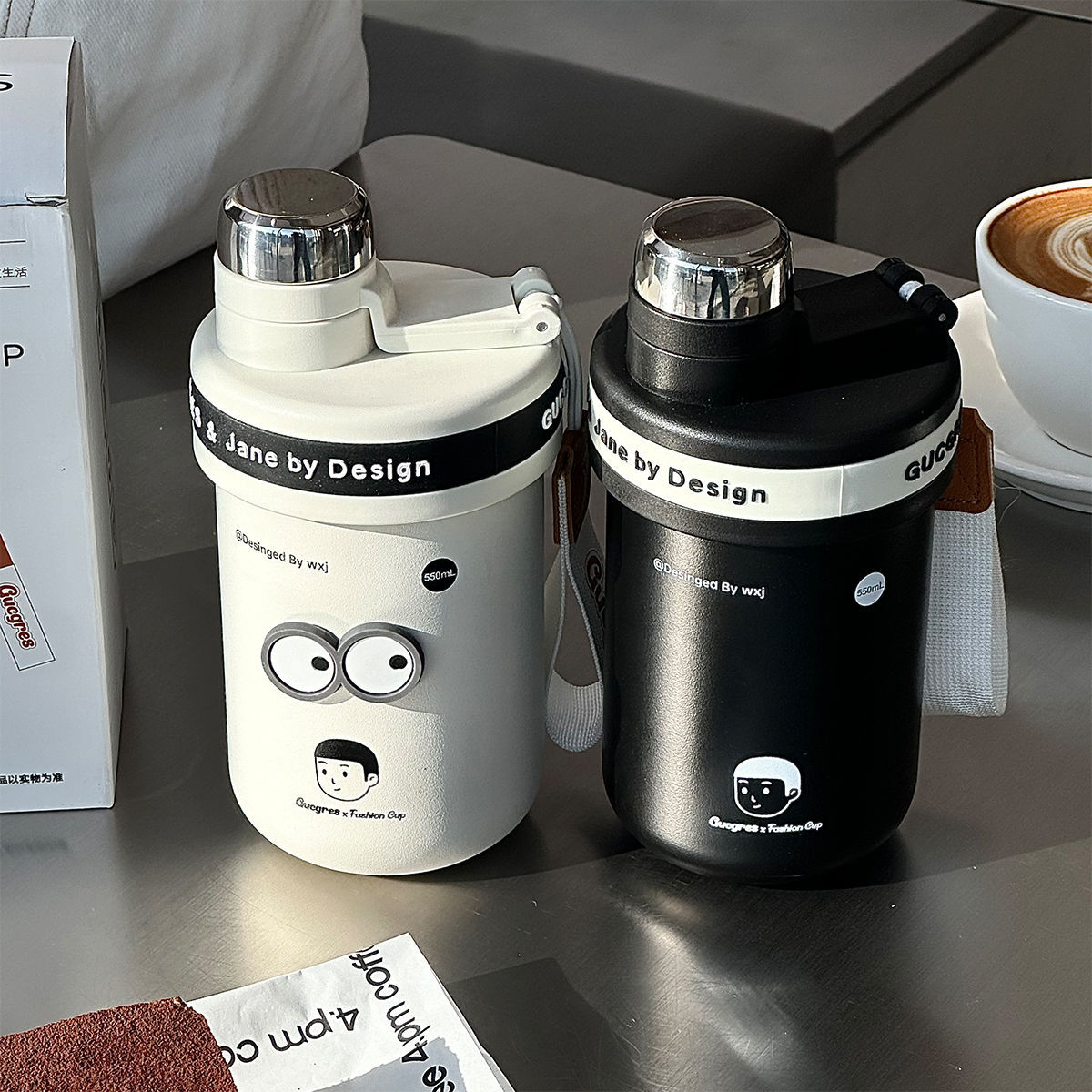 Wholesale of new high-appearation-level insulated cups, large-capacity stainless steel water bottles for women, insulated water cups, coffee cups and gift cups details Picture