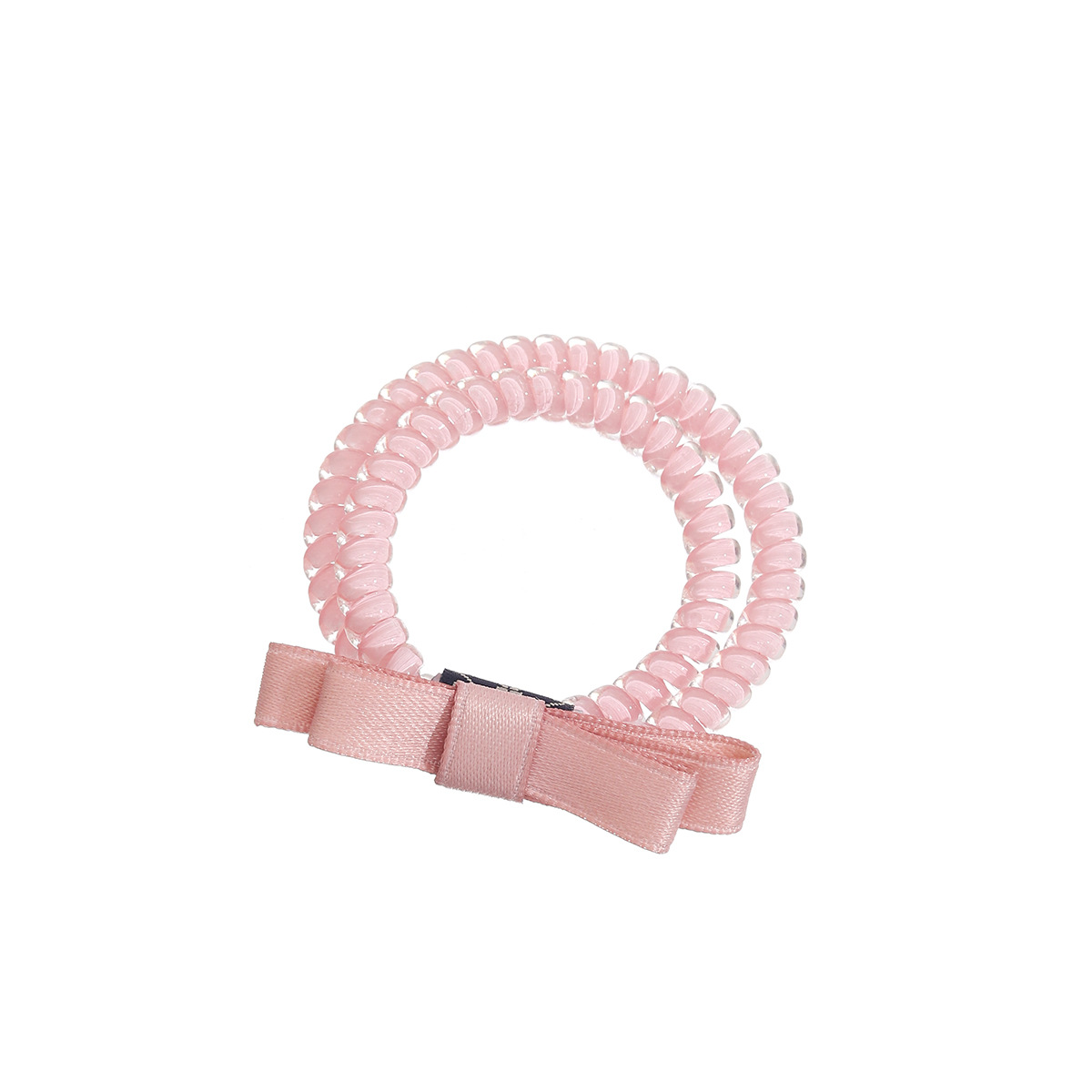 Telephone line hair tie, hair band, female atmosphere hair band, bow, ponytail hair tie, head rope, bracelet, dual-purpose necklace for tying hair Item Picture