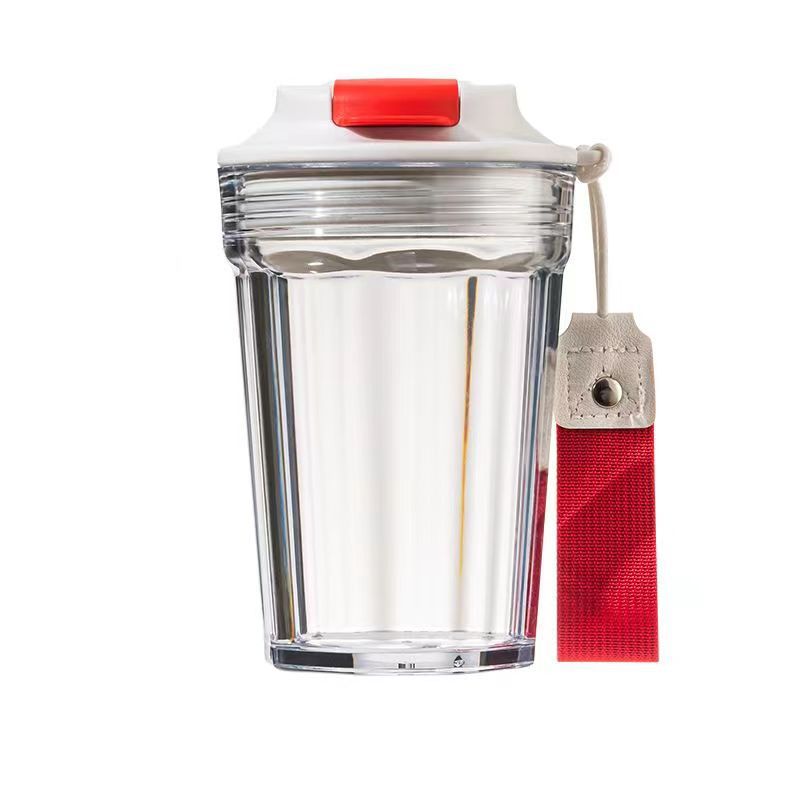 New coffee cups, water cups, popular plastic coffee cups for both men and women, portable and easy to use cups, high-appeartion-level cola cups Item Picture