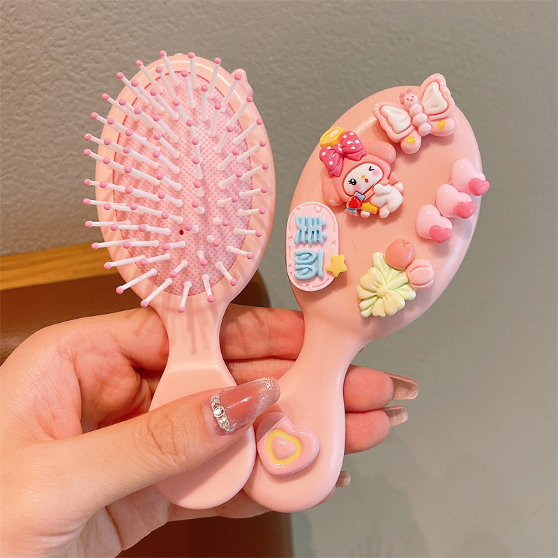 Sanrio children's air cushion massage comb for little girls, hair-safe comb for girls, high skull top fluffy air cushion comb Specification drawing