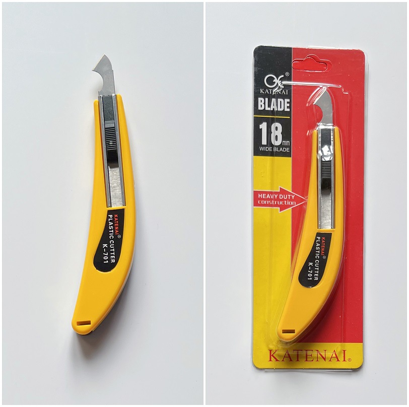 Professional hook knife for cutting acrylic sheets with sharp blades. Special hook knife for trimming and deburring acrylic kt sheets undefined