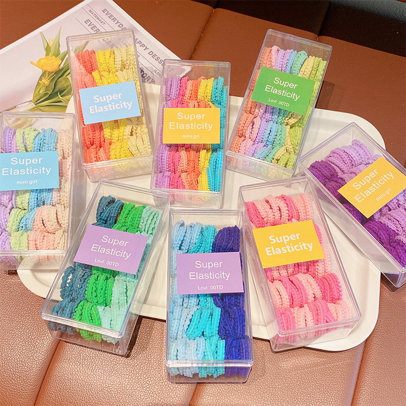 Children's hair bands do not damage hair, high-elasticity hair ties, girls' hair ties, little girls' rubber bands, baby hair ties, headwear Application Scenario