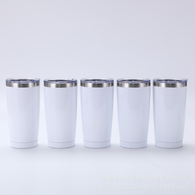Cross-border 3D printed stainless steel 20 car cup with spray painting, large-capacity car insulation ice cup for export Specification drawing