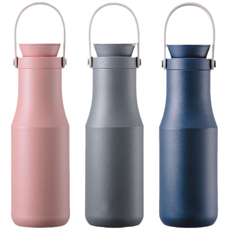 New cross-border sports water bottle for bowling, 304 stainless steel handle insulated cup, portable outdoor vacuum water cup Item Picture