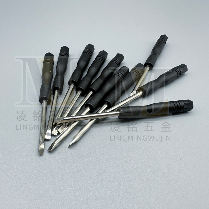 High-quality small black screwdriver 3MM cross-head screwdriver with strong magnetic force for import and export Specification drawing