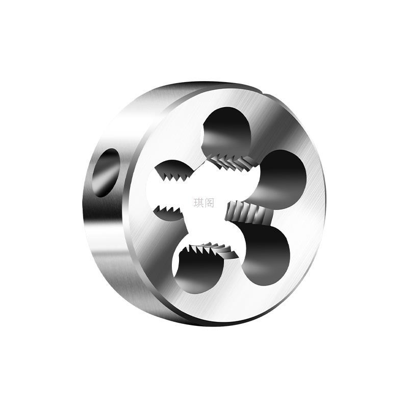Cobalt-containing high-speed steel stainless steel coarse thread round plate thread bearing open thread manual plate thread M3-M22 metric fine thread Item Picture