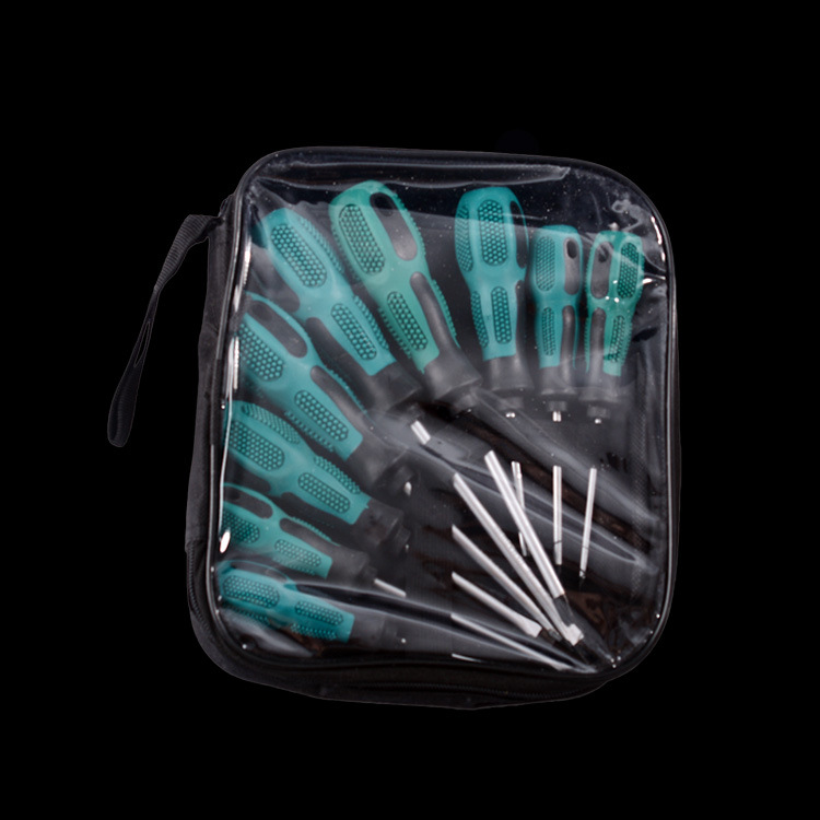Factory wholesale single-use magnetic flat-head cross-head screwdriver set, small screwdriver, manual screwdriver tool set Specification drawing