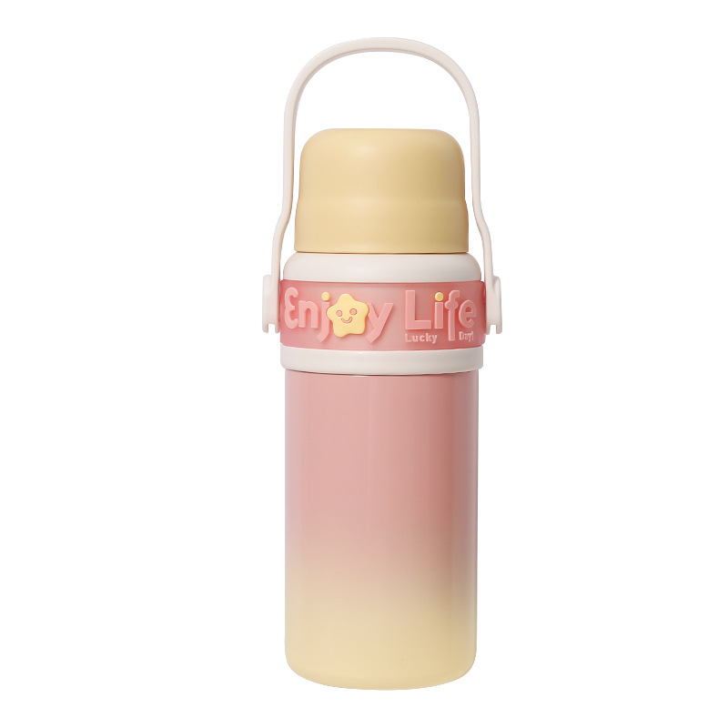 High appearance level 304 stainless steel household children's and girls' simple and portable anti-drop Yongkang water cup Item Picture