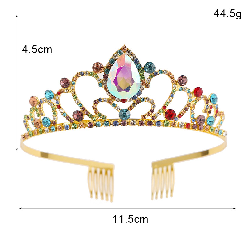 Crown headband, women's hair comb, royal crown headband, fairy Korean forest style, super fairy hair pressing, anti-slip, 18th birthday headwear Item Picture
