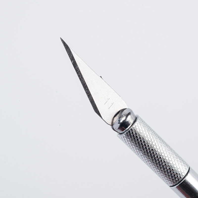 Engraving knife set, metal rod engraving knife, high appearance level, journal pen knife, model making, mobile phone film application, art knife Application Scenario