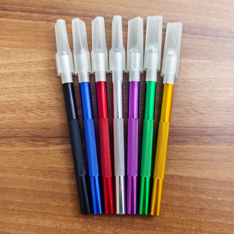 Engraving knife set, metal rod engraving knife, high appearance level, journal pen knife, model making, mobile phone film application, art knife undefined