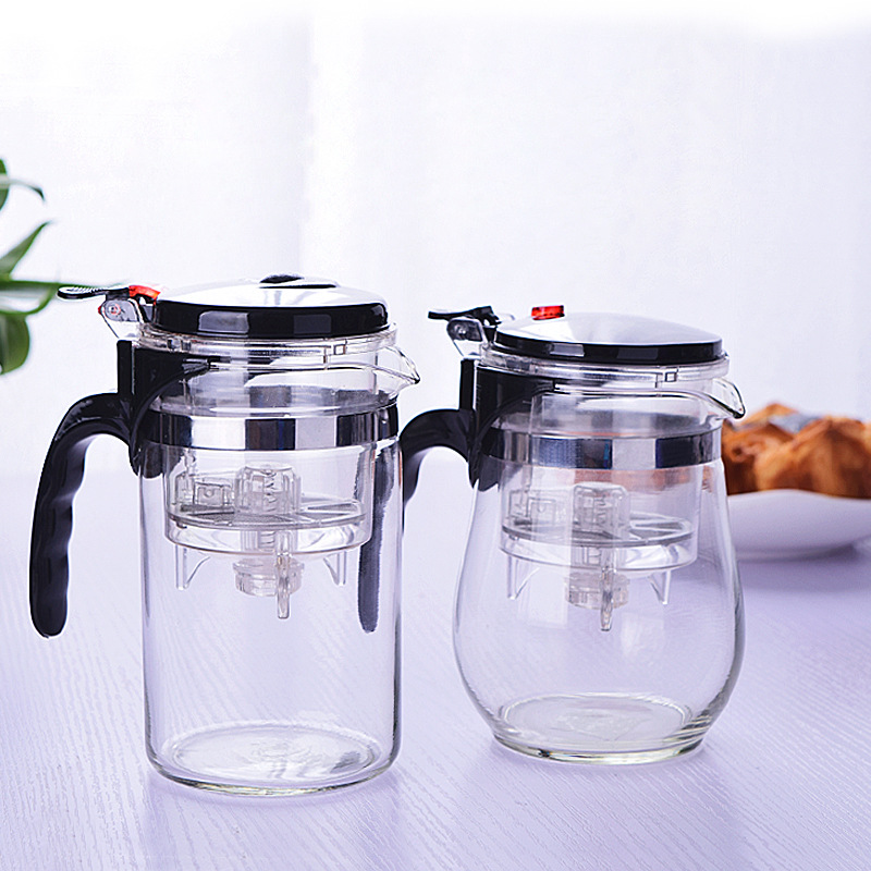 Wholesale Piaoyi teapots, thickened high-temperature resistant glass teapots, household tea sets, large-capacity tea-water separation teapots Application Scenario