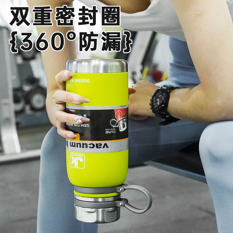 Cross-border large-capacity 316 stainless steel insulated kettle, portable travel and sports insulated cup, logo printed gift water cup Application Scenario