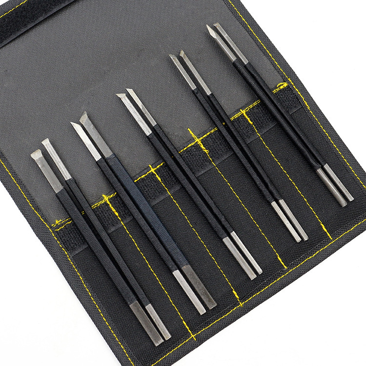 Tang-style seal engraving knife, stone engraving knife, seal engraving knife, seal engraving tool set, 10 pieces of high carbon steel engraving knife Application Scenario