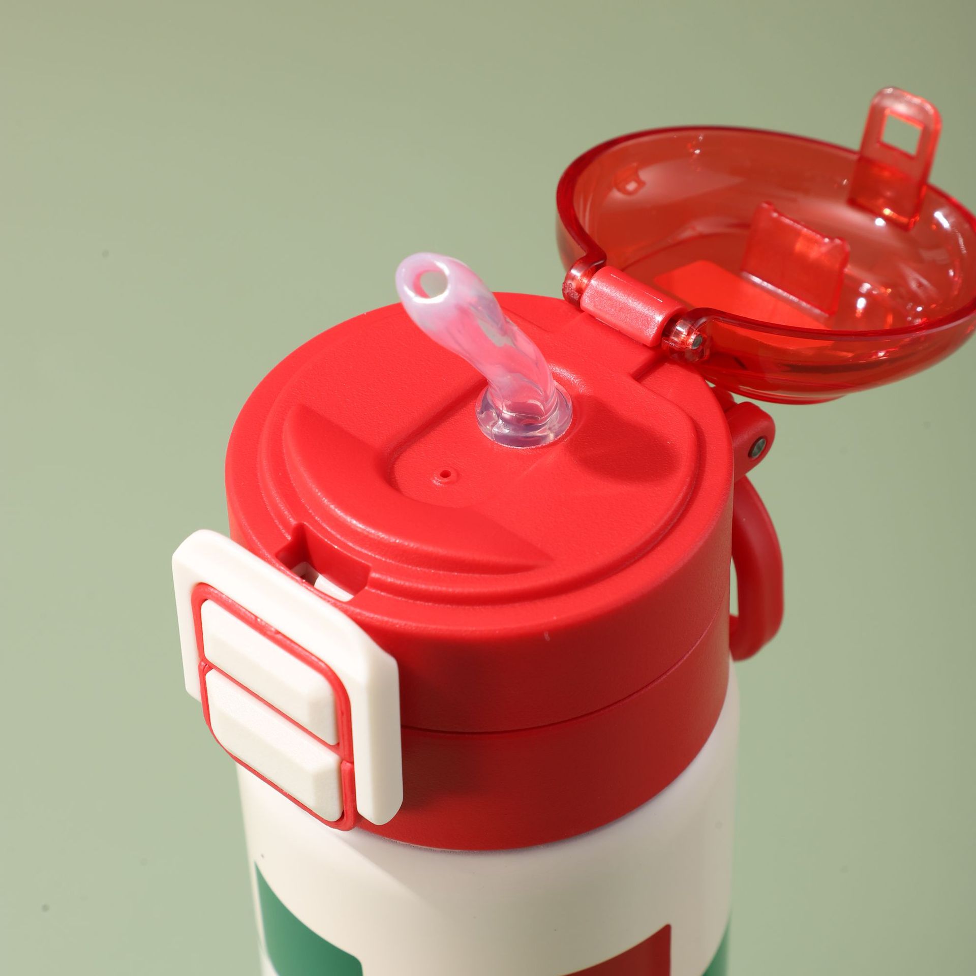 New Christmas series double-spout 316 stainless steel insulated cups, cute cartoon straw cups for holiday gifts wholesale details Picture